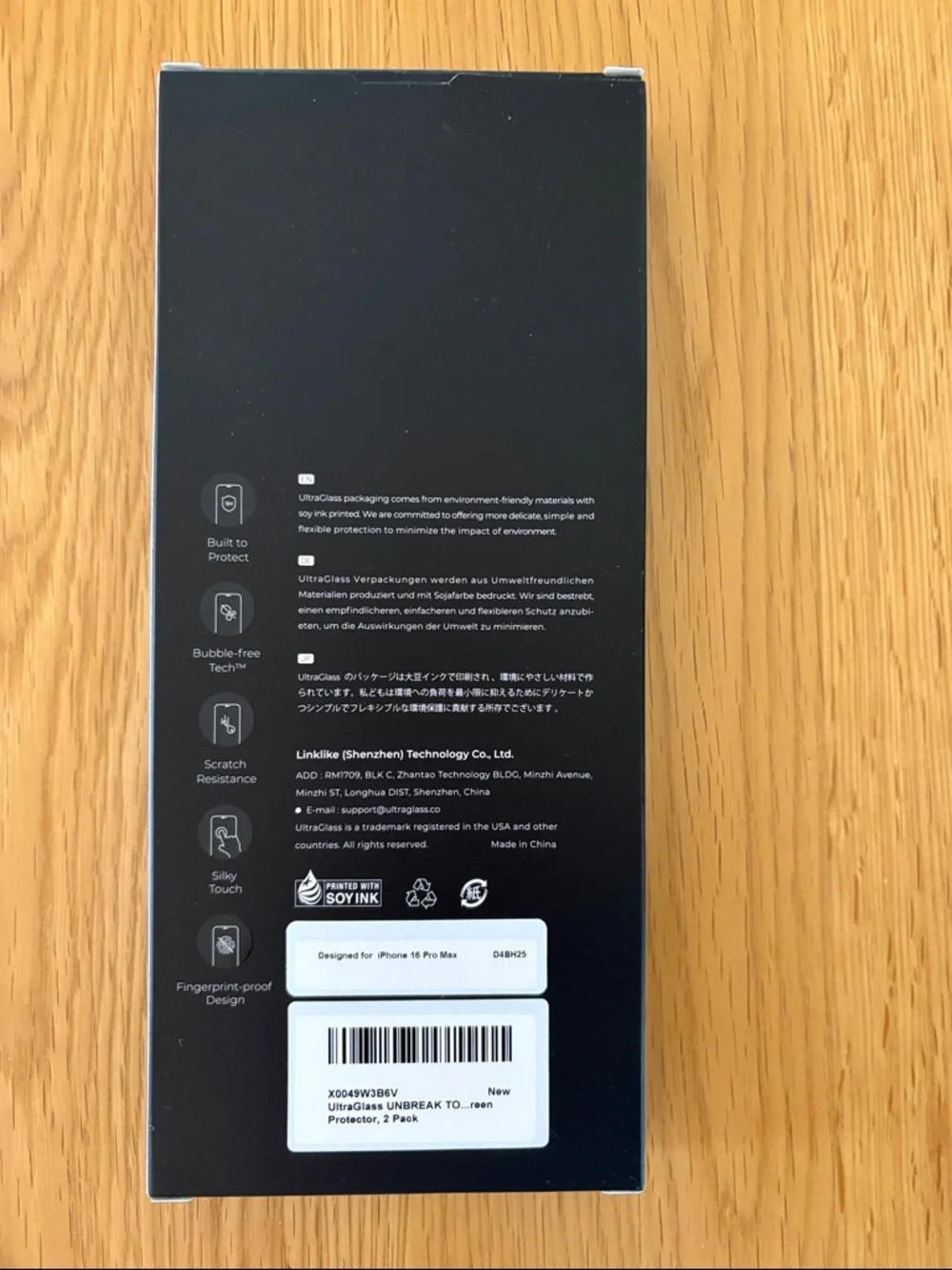 UltraGlass Screen Protector - iPhone 16 Pro Max